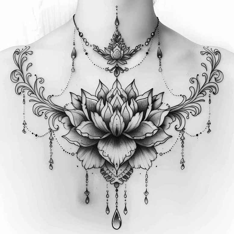 chain – tattoo design ideas free ai generated – neotraditional-smooth-gradients – for-palm – Gallery: chains-inkby-ai