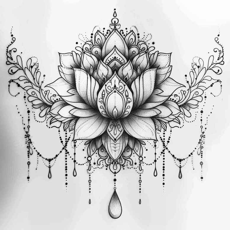 chain – tattoo design ideas free ai generated – pinprick – for-arm – Gallery: chains-inkby-ai