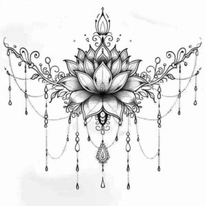 chain – tattoo design ideas free ai generated – realism-detailed-rendering – for-arm – Gallery: chains-inkby-ai