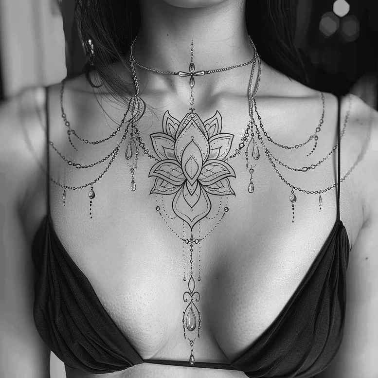 chain – tattoo design ideas free ai generated – realism-high-resolution-tattoo – for-arm – Gallery: chains-inkby-ai