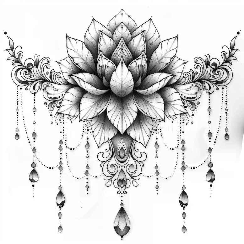 chain – tattoo design ideas free ai generated – realism-sharp-focus – for-arm – Gallery: chains-inkby-ai