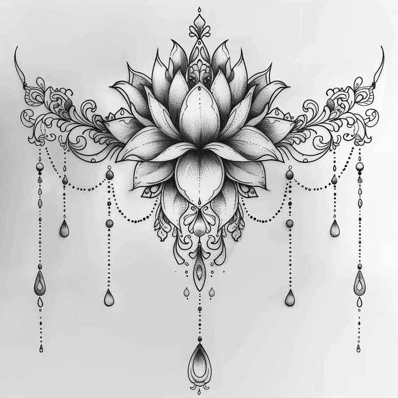 chain – tattoo design ideas free ai generated – realism-soft-highlights – for-arm – Gallery: chains-inkby-ai