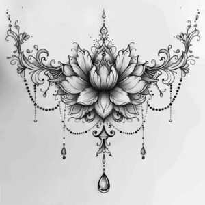 chain – tattoo design ideas free ai generated – simple-form – for-nape – Gallery: chains-inkby-ai