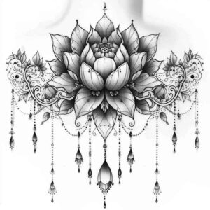 chain – tattoo design ideas free ai generated – single-color – for-arm – Gallery: chains-inkby-ai