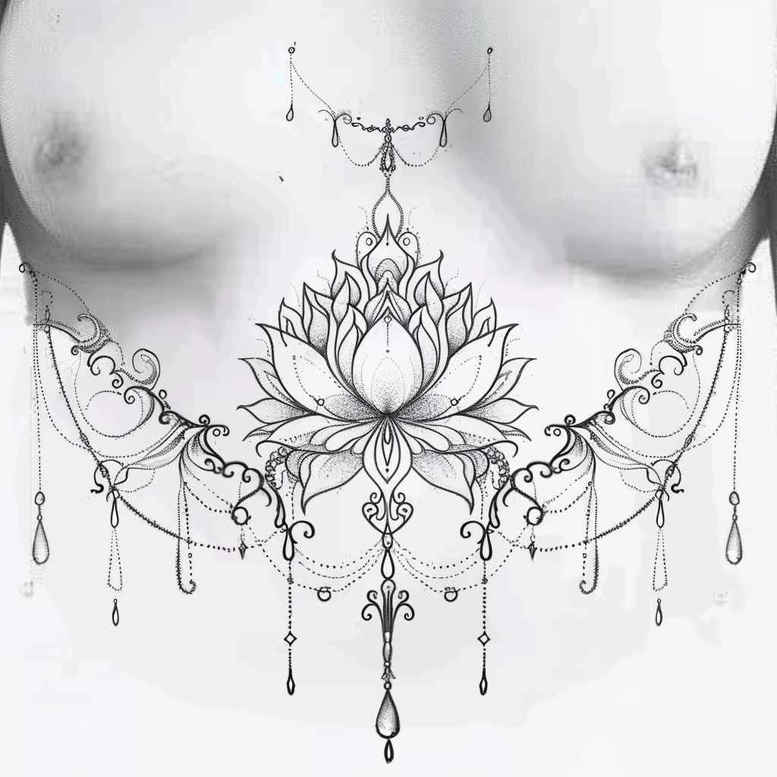 chain – tattoo design ideas free ai generated – surrealism-morphic – for-arm – Gallery: chains-inkby-ai