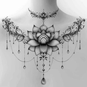 chain-outline – tattoo design ideas free ai generated – surrealism-abstract – for-arm – Gallery: chains-inkby-ai