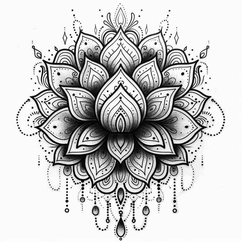 ornate-chain-pure-outline-for-arm – tattoo design ideas free ai generated – Gallery: chains-inkby-ai
