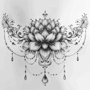 tattoo-necklace-micro-art-for-upper-shoulder – tattoo design ideas free ai generated – Gallery: chains-inkby-ai