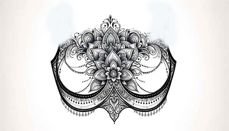 delicate-links – tattoo design ideas free ai generated – unembellished – for-chest – Gallery: chains-inkby-ai