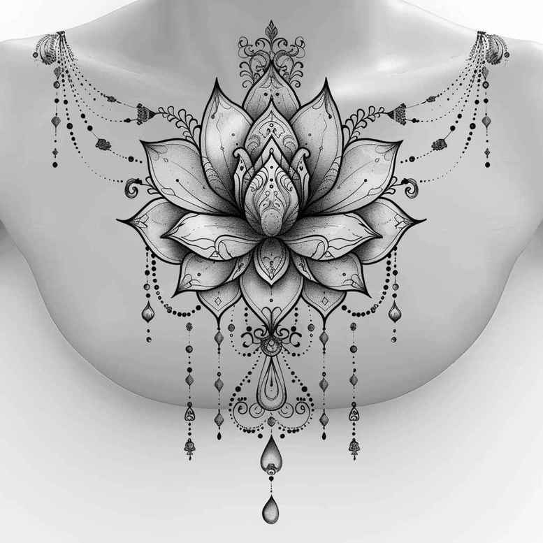 fine-detail-chain – tattoo design ideas free ai generated – pure-design – for-foot – Gallery: chains-inkby-ai
