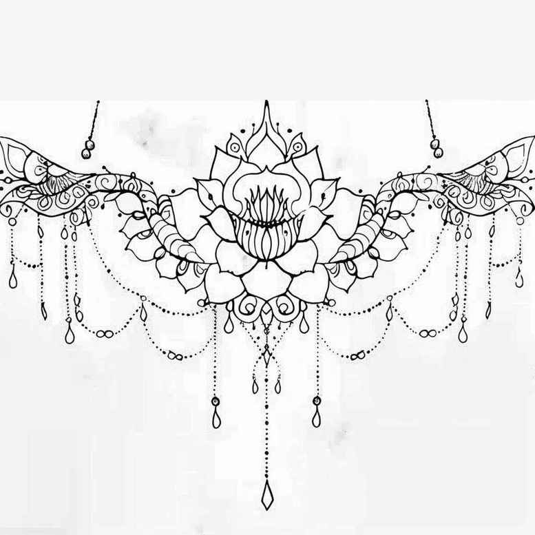 geometric-chain – tattoo design ideas free ai generated – neotraditional-bold-motifs – for-hand – Gallery: chains-inkby-ai
