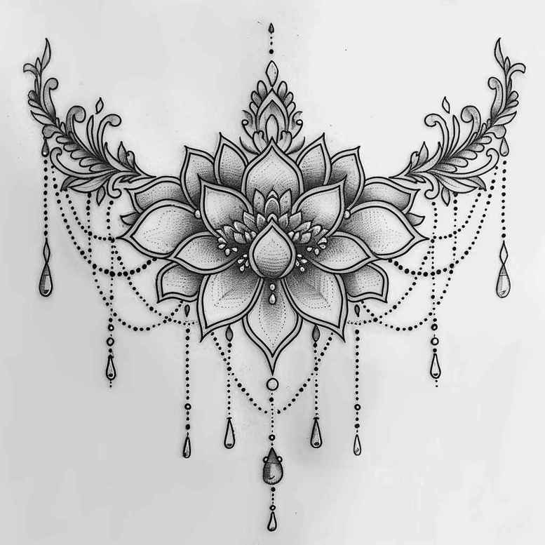 chain-ornament-simple-icon-for-upper-shoulder – tattoo design ideas free ai generated – Gallery: chains-inkby-ai