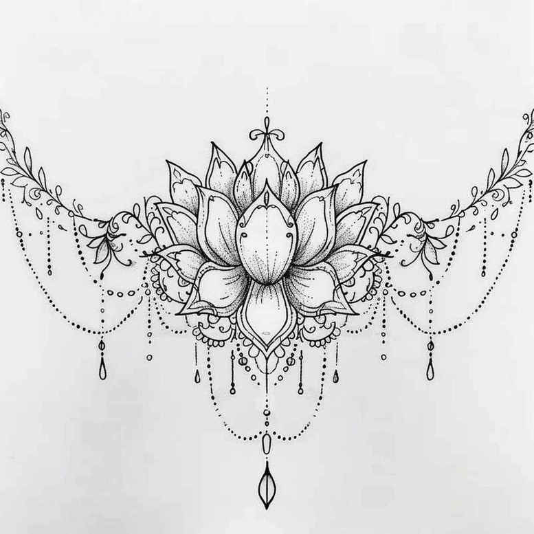 chains tattoo design ideas pure shape chainmail pattern represents determination