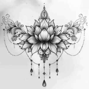 chains tattoo design ideas small detail chainmail pattern shows strength