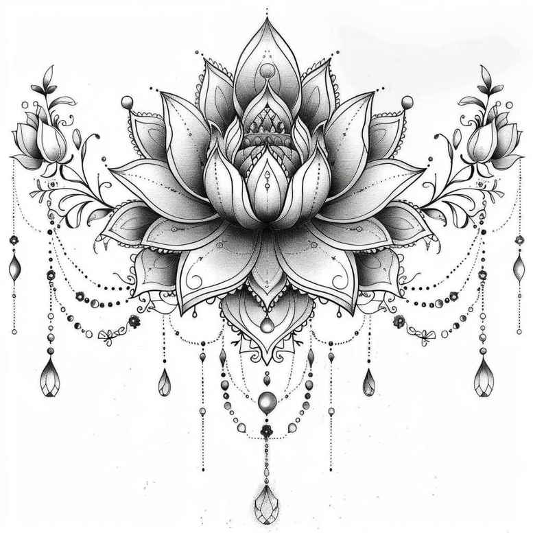 chains tattoo design ideas point minimal connected shapes symbolising perseverance