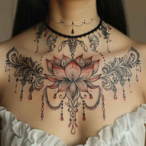 chains tattoo design ideas micro symbol flexible links for behind ear