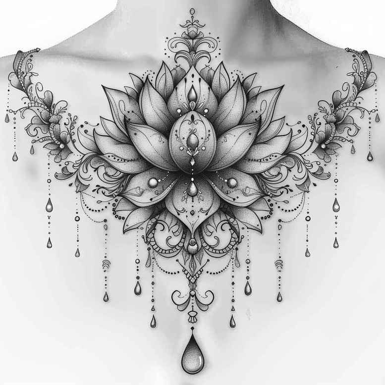 chains tattoo design ideas refined heavy metal for chest