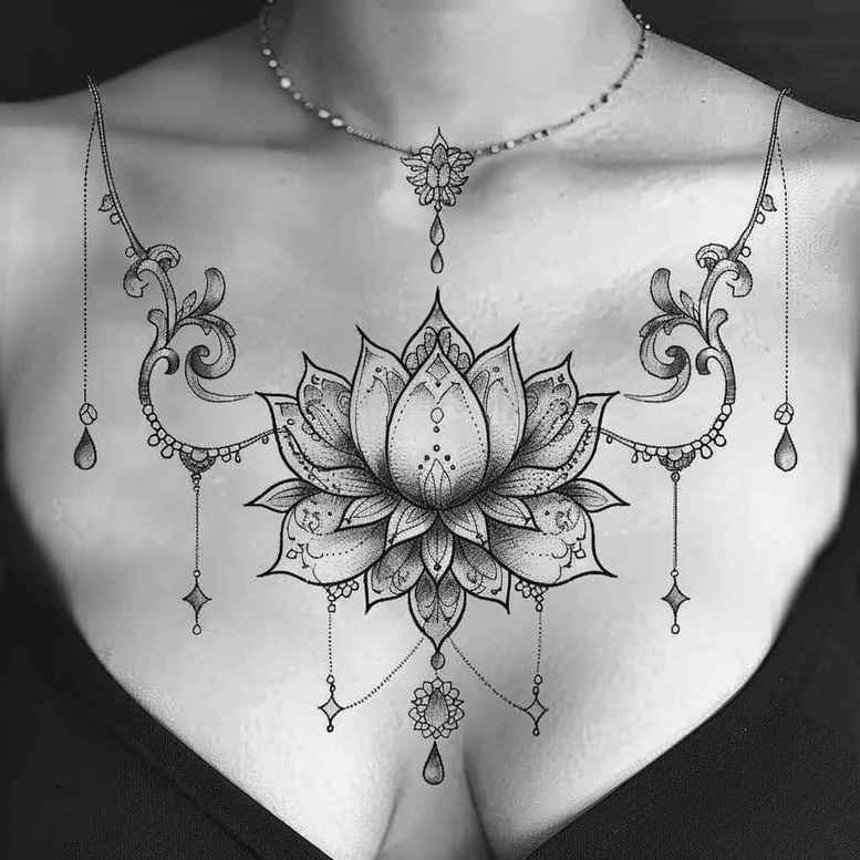 chains tattoo design ideas airy intertwined chains perseverance and power
