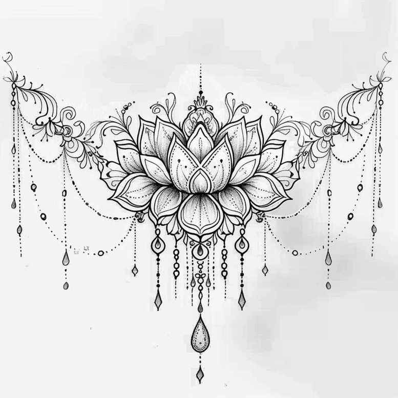 chains tattoo design ideas minimal texture linked circles embodying endurance