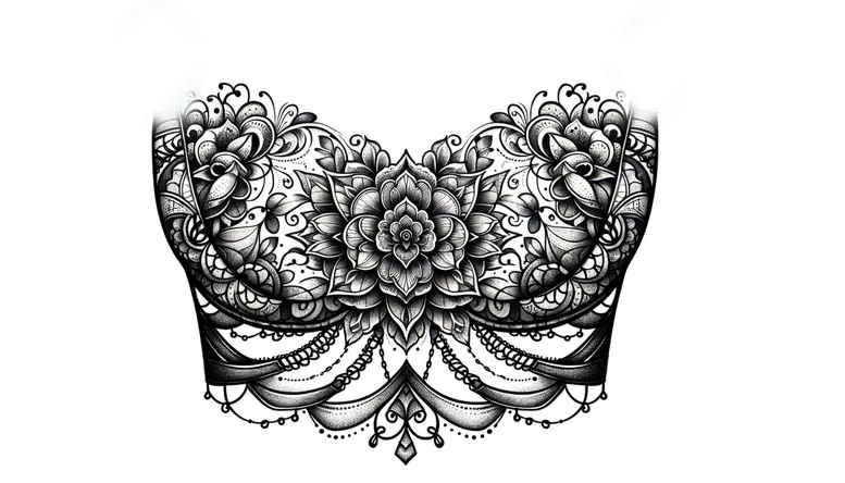 chains tattoo design ideas outline only linked symbols for palm