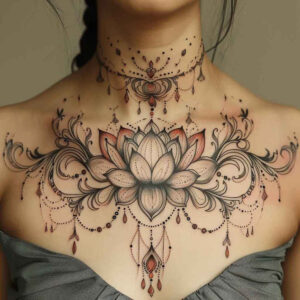 chains tattoo design ideas clear-cut metallic gradient symbolising endurance