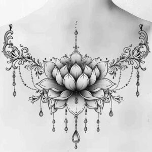 chains tattoo design ideas quiet art ornamental loops for back of neck