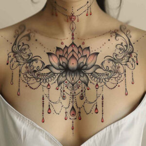 chains tattoo design ideas single line strong connection symbolising determination