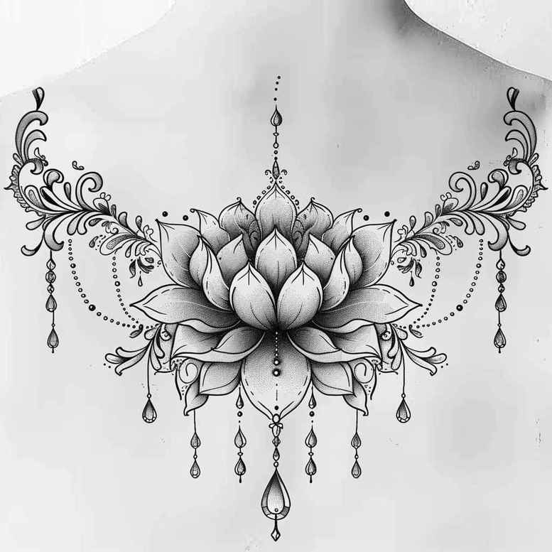 delicate-jewelry-chain-subtle-shape-for-back-of-neck – tattoo design ideas free ai generated – Gallery: chains-inkby-ai