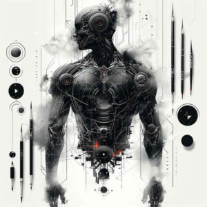 figure-sketch-light-play-minimal-texture – tattoo design ideas free ai generated – Gallery: characters-inkby-ai