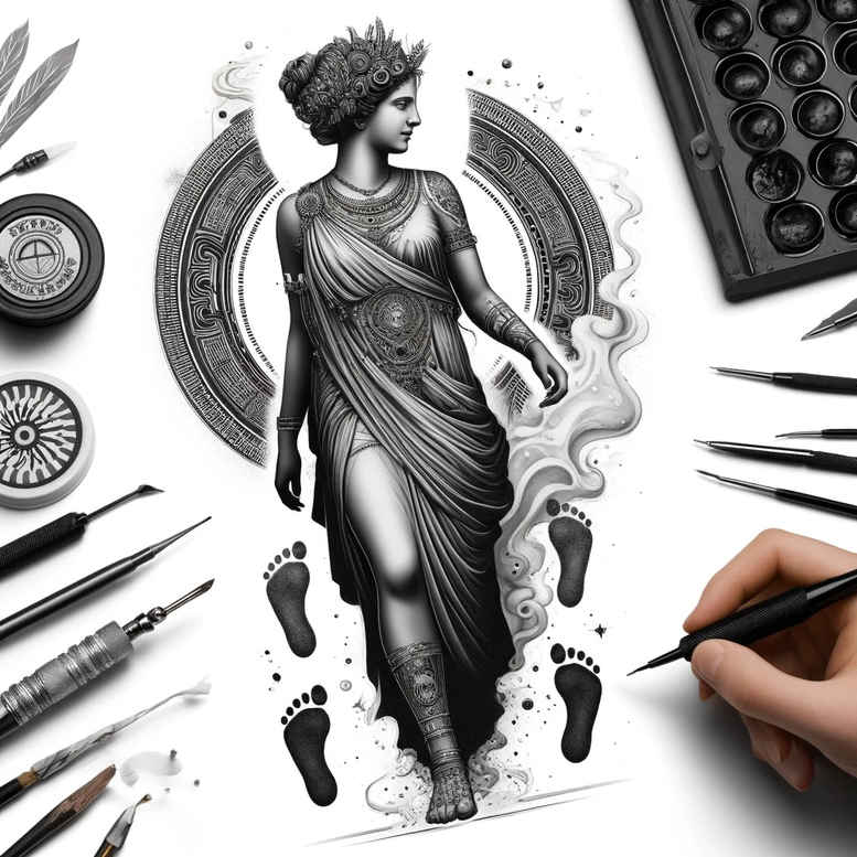 mysterious-form-skin-illusion-diminutive – tattoo design ideas free ai generated – Gallery: characters-inkby-ai
