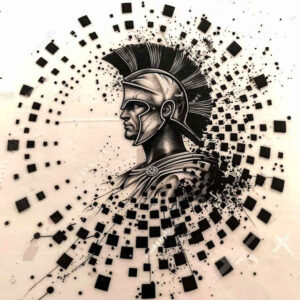 demonic-figure-illustrative-style-thin-line – tattoo design ideas free ai generated – Gallery: characters-inkby-ai