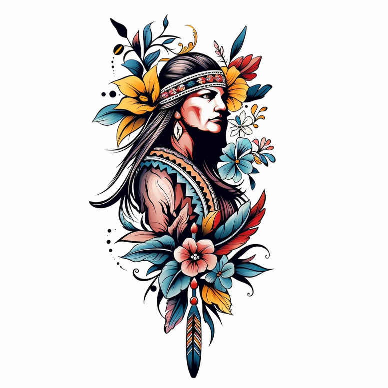 iconic-figure-highlighted-contrast-silent – tattoo design ideas free ai generated – Gallery: characters-inkby-ai