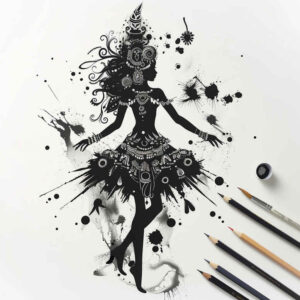 shaded-silhouette-detail-accuracy-negative-space – tattoo design ideas free ai generated – Gallery: characters-inkby-ai