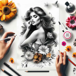 symbolic-portrait-soft-focus-petite – tattoo design ideas free ai generated – Gallery: characters-inkby-ai
