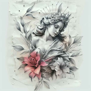 facial-expression-focal-blur-quiet-art – tattoo design ideas free ai generated – Gallery: characters-inkby-ai