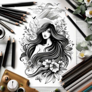 historical-figure-illustrative-style-lightweight – tattoo design ideas free ai generated – Gallery: characters-inkby-ai