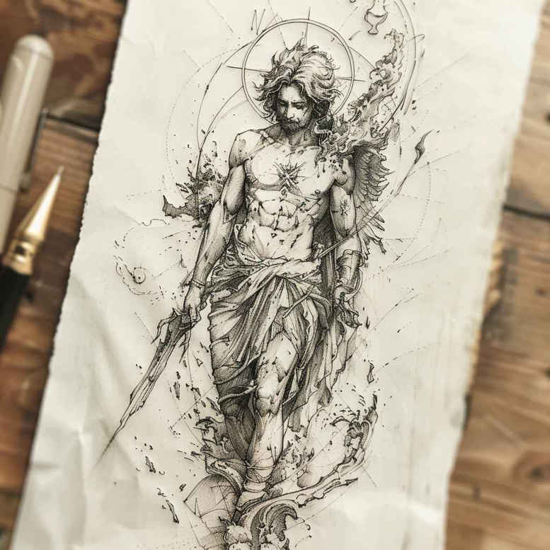 iconic-figure-visual-accuracy-simple-icon – tattoo design ideas free ai generated – Gallery: characters-inkby-ai