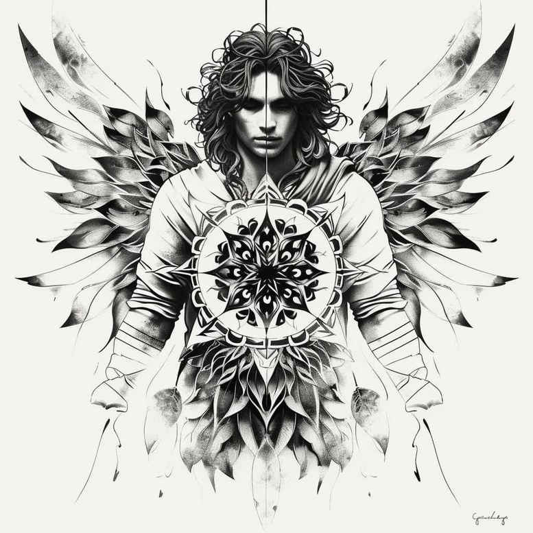 geometric-form-photorealistic-drawing-miniature – tattoo design ideas free ai generated – Gallery: characters-inkby-ai