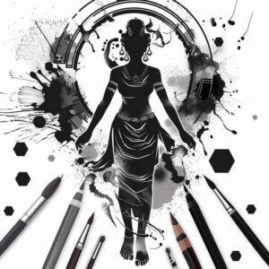 shaded-silhouette-clean-background-single-color – tattoo design ideas free ai generated – Gallery: characters-inkby-ai