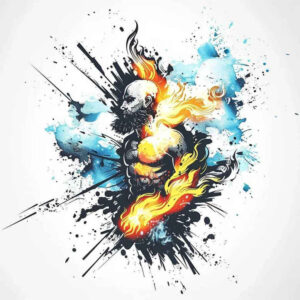 figure-in-shadow-light-play-whisper-line – tattoo design ideas free ai generated – Gallery: characters-inkby-ai