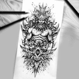angelic-figure-natural-look-single-line – tattoo design ideas free ai generated – Gallery: characters-inkby-ai