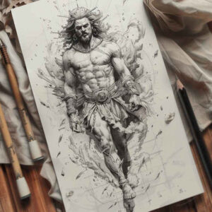 figures-cgi-realism-dotwork – tattoo design ideas free ai generated – Gallery: characters-inkby-ai