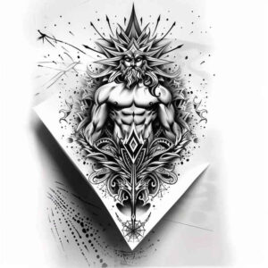 figure-outline-fine-lines-minimalist-script – tattoo design ideas free ai generated – Gallery: characters-inkby-ai