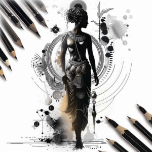 expression-of-figure-smooth-blackwork-understated – tattoo design ideas free ai generated – Gallery: characters-inkby-ai