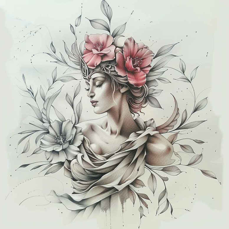 figure-in-motion-skin-texture-single-dot – tattoo design ideas free ai generated – Gallery: characters-inkby-ai