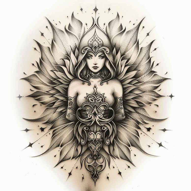 silhouette-volume-effect-few-strokes – tattoo design ideas free ai generated – Gallery: characters-inkby-ai