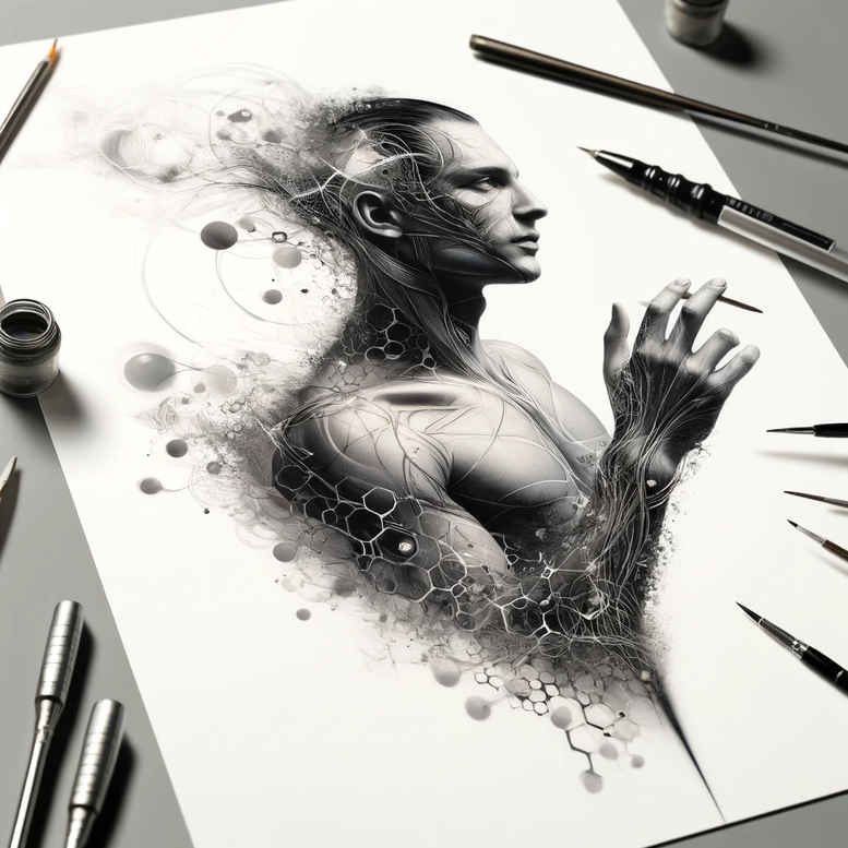 characters tattoo design ideas hyper-detailed bold outlines for lower back