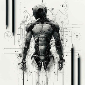characters tattoo design ideas precise lines detailed anatomy represents resilience