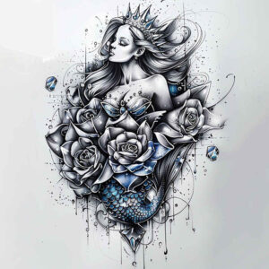 characters tattoo design ideas modern classic detailed eyes symbol of endurance