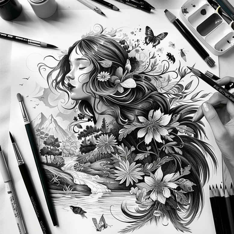 characters tattoo design ideas Realism visual accuracy detailed portraits for lower leg